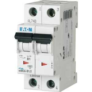 MMC6-C20/2   INTERRUPTOR RIEL DIN 2P  20A    6KA CURVA-C    138960