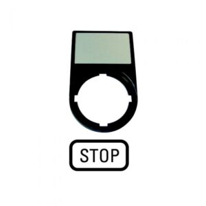M22S-ST-GB0  PORTA-ETIQUETA "STOP"  50x30mm 216494