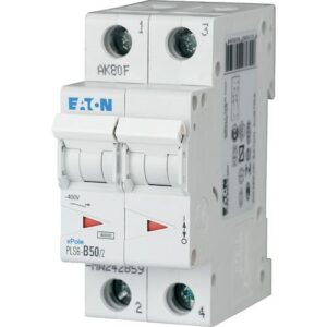 PLS6-C50/2-MW   INTERRUPTOR RIEL DIN 2P  50A    6KA CURVA-C  242885