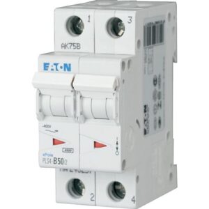 PLS4-C50/2-MW   INTERRUPTOR RIEL DIN 2P  50A    6KA CURVA-C  243283